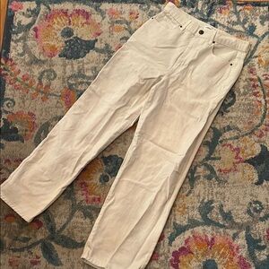 RSQ Women's Cream Baggy Jeans